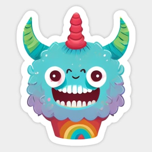 Cupcake Monster Sticker